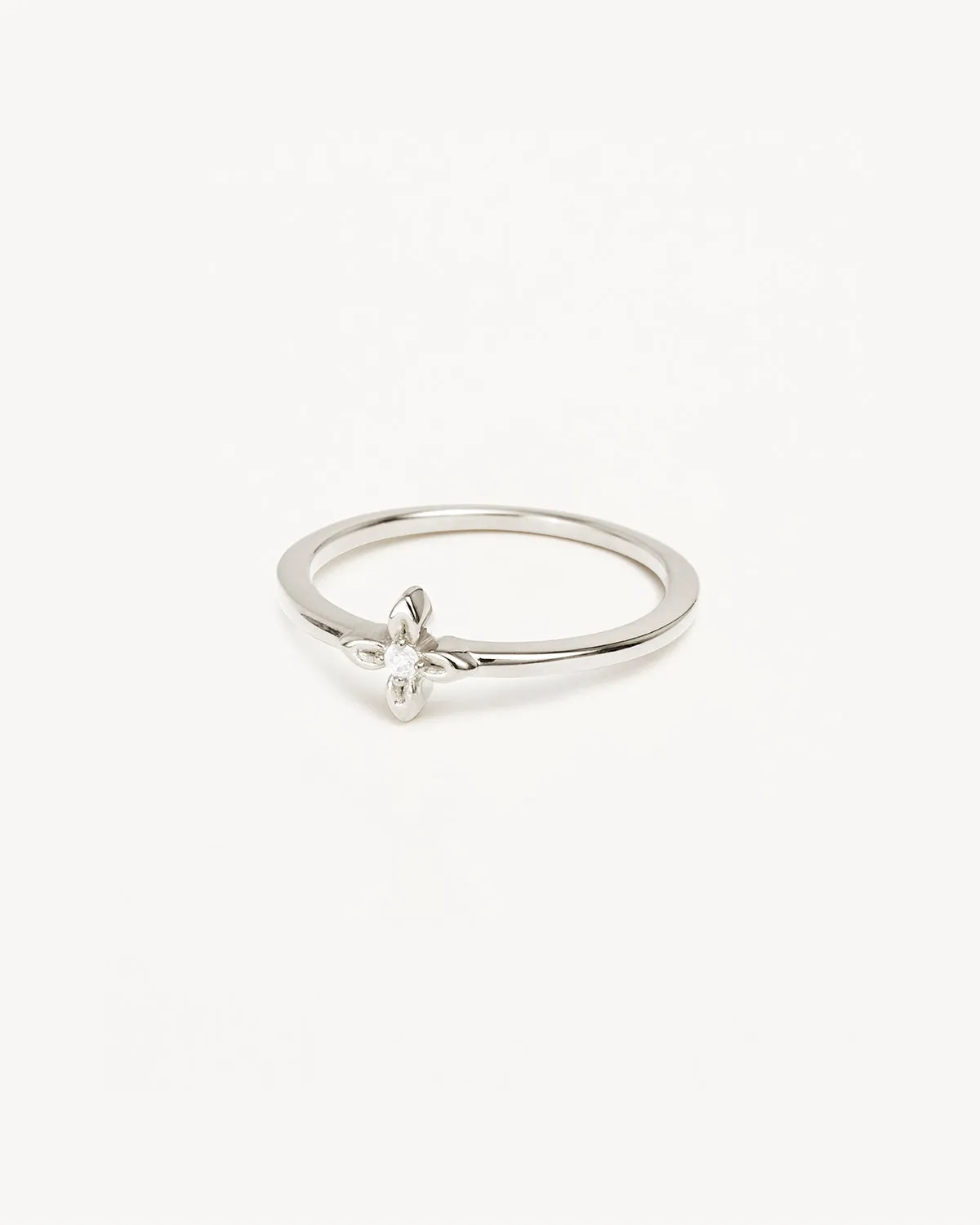 Sterling Silver Live in Light Ring Bycharlotte