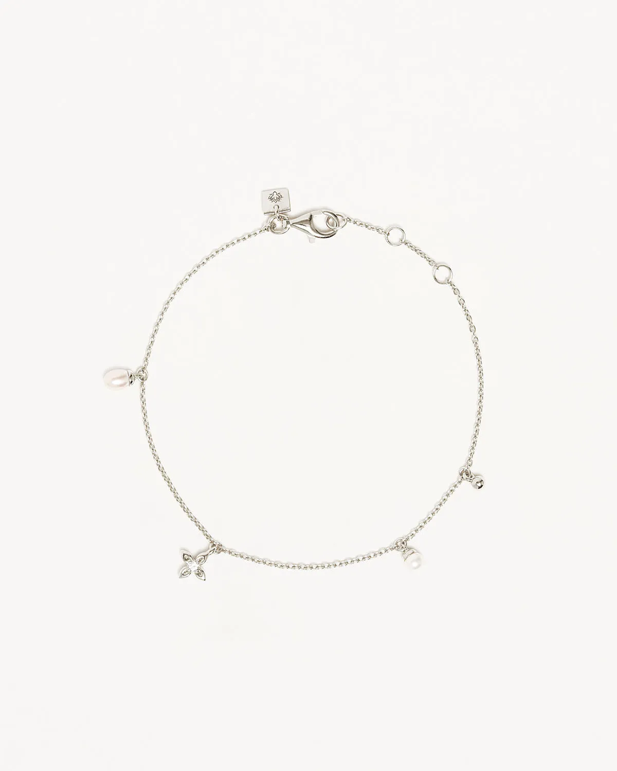 Sterling Silver Live in Peace Bracelet Bycharlotte
