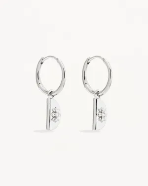 Sterling Silver Lotus Hoops Bycharlotte