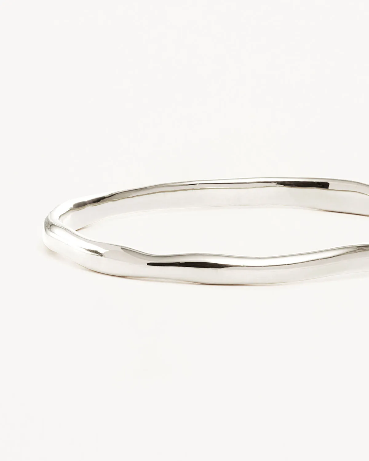Sterling Silver Lover Bangle Bycharlotte