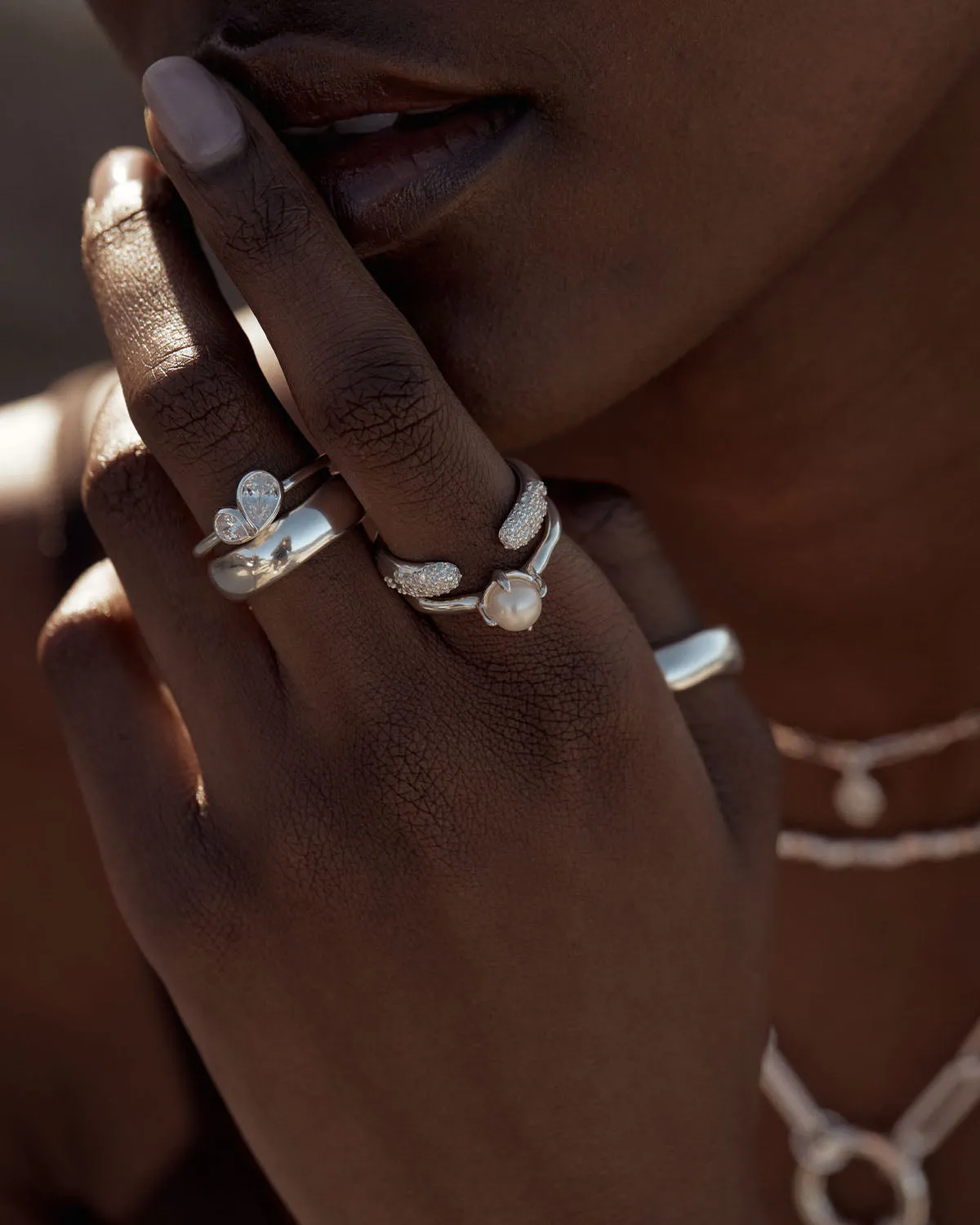 Sterling Silver Lover Bold Ring Bycharlotte