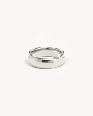 Sterling Silver Lover Bold Ring Bycharlotte