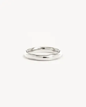 Sterling Silver Lover Medium Ring Bycharlotte