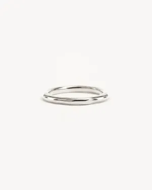 Sterling Silver Lover Thin Ring Bycharlotte