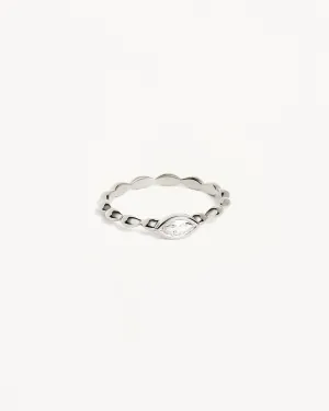 Sterling Silver Lucky Eye Ring Bycharlotte