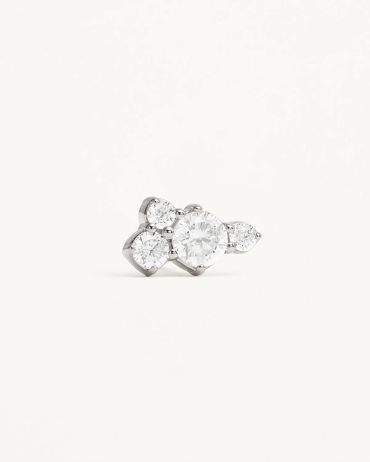 Sterling Silver Mist Stud Earrings Bycharlotte