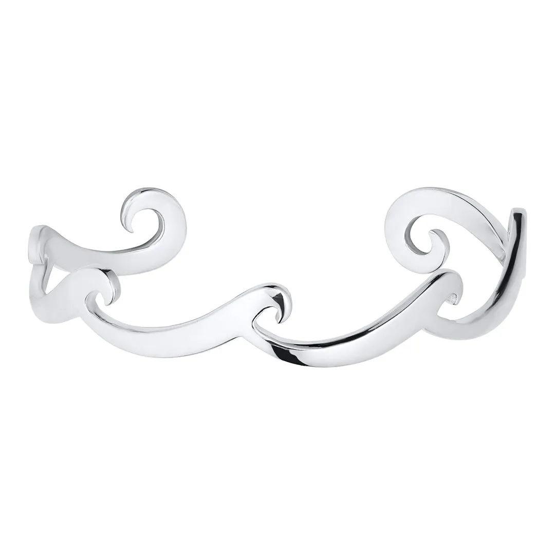 Sterling Silver Multi Wave Bracelet
