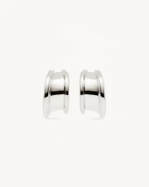Sterling Silver Muse Large Hoops Bycharlotte