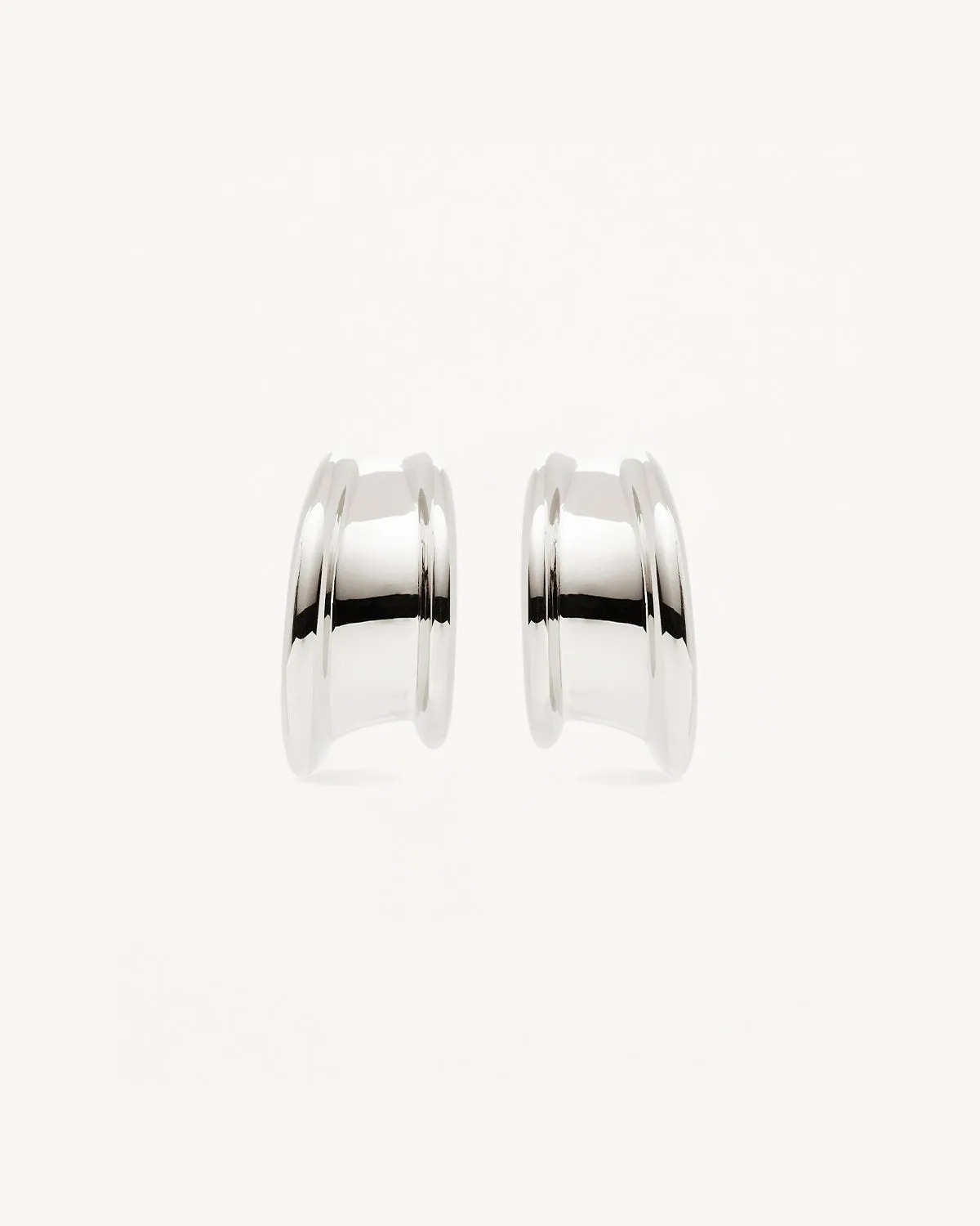 Sterling Silver Muse Large Hoops Bycharlotte