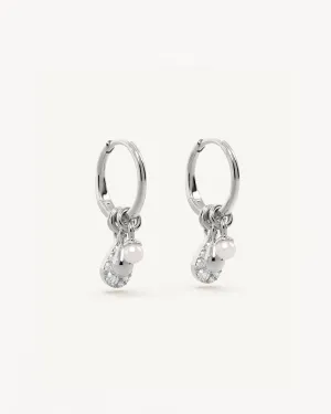 Sterling Silver Ocean Mist Hoops Bycharlotte