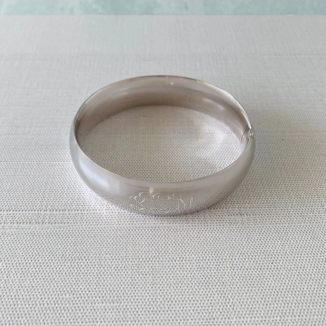 Sterling Silver Plain 16mm Bangle