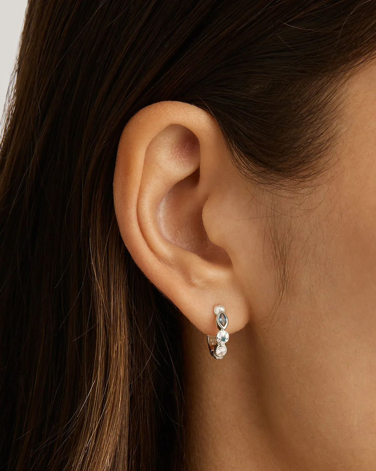 Sterling Silver Protection of Eye Hoops Bycharlotte