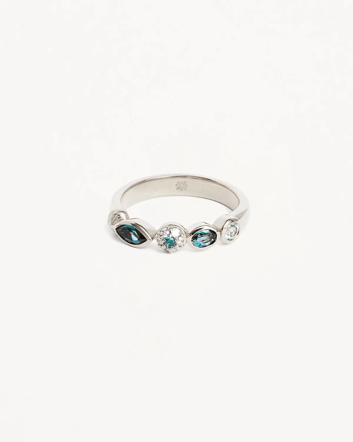 Sterling Silver Protection of Eye Topaz Ring Bycharlotte