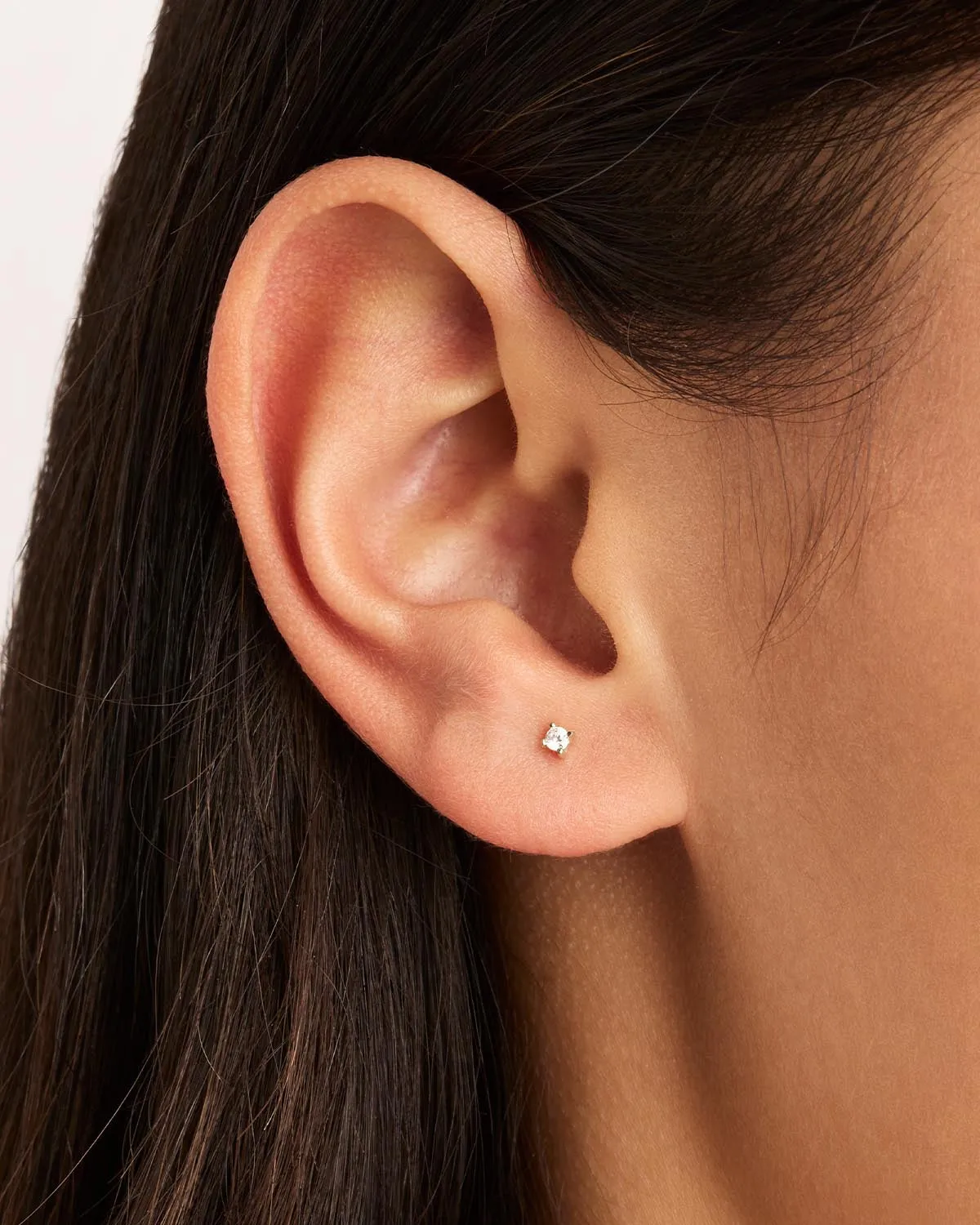 Sterling Silver Pure Light Stud Earrings Bycharlotte