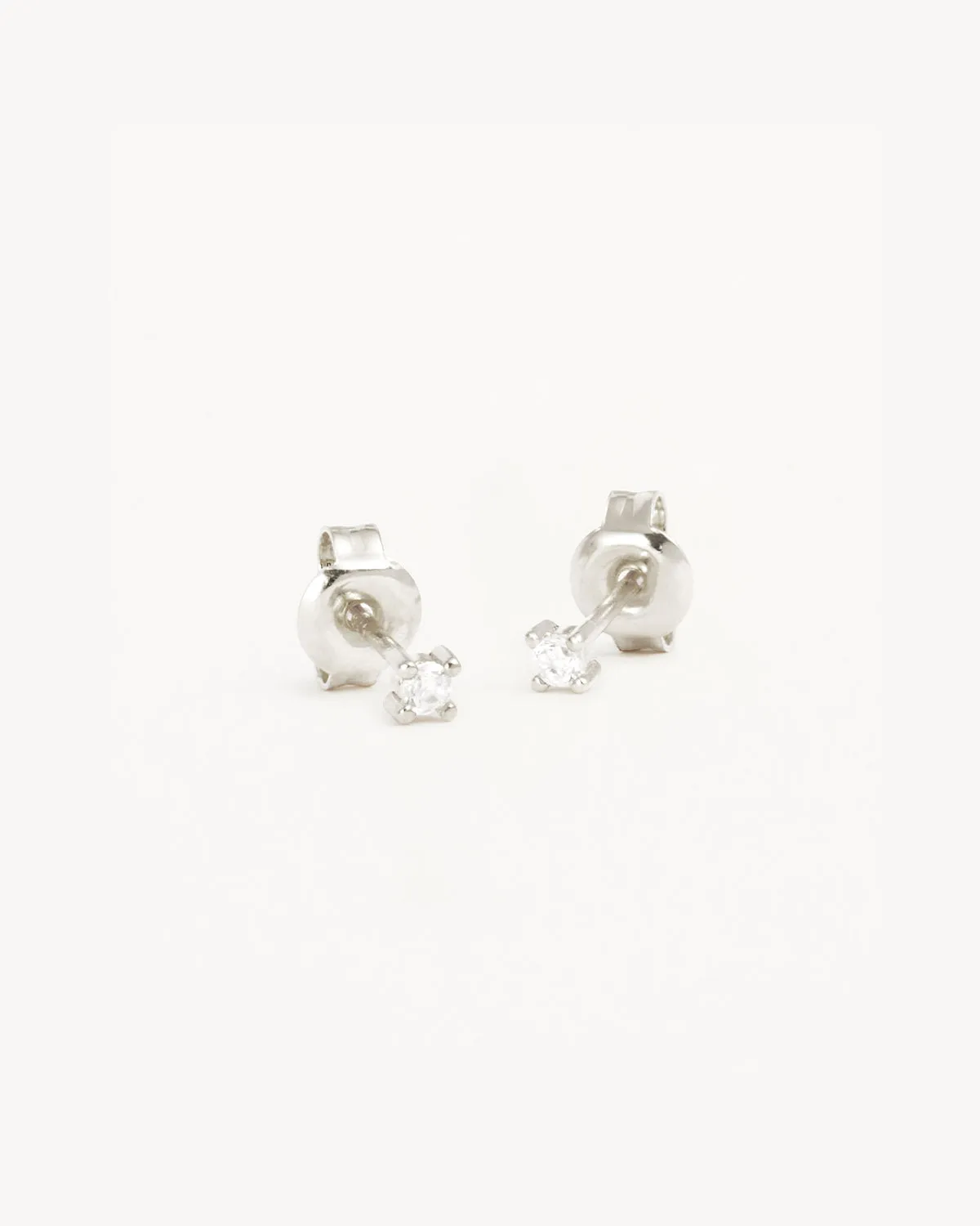 Sterling Silver Pure Light Stud Earrings Bycharlotte