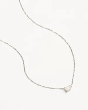 Sterling Silver Serenely Yours Pearl Necklace Bycharlotte