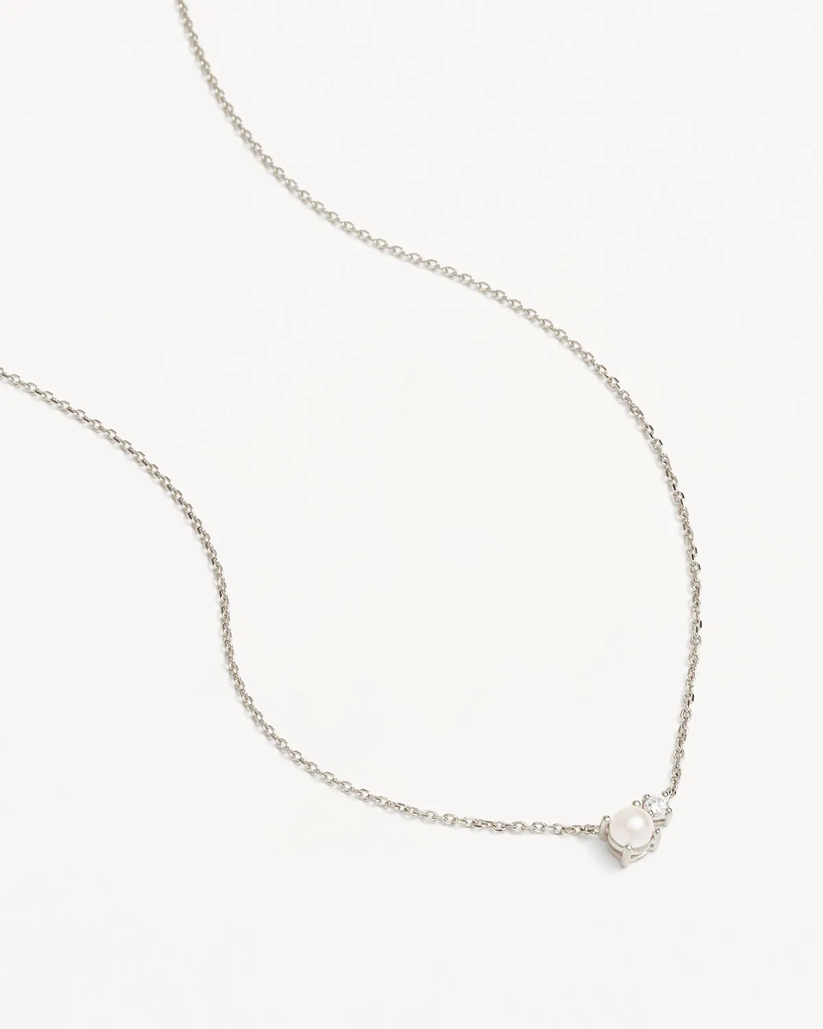 Sterling Silver Serenely Yours Pearl Necklace Bycharlotte