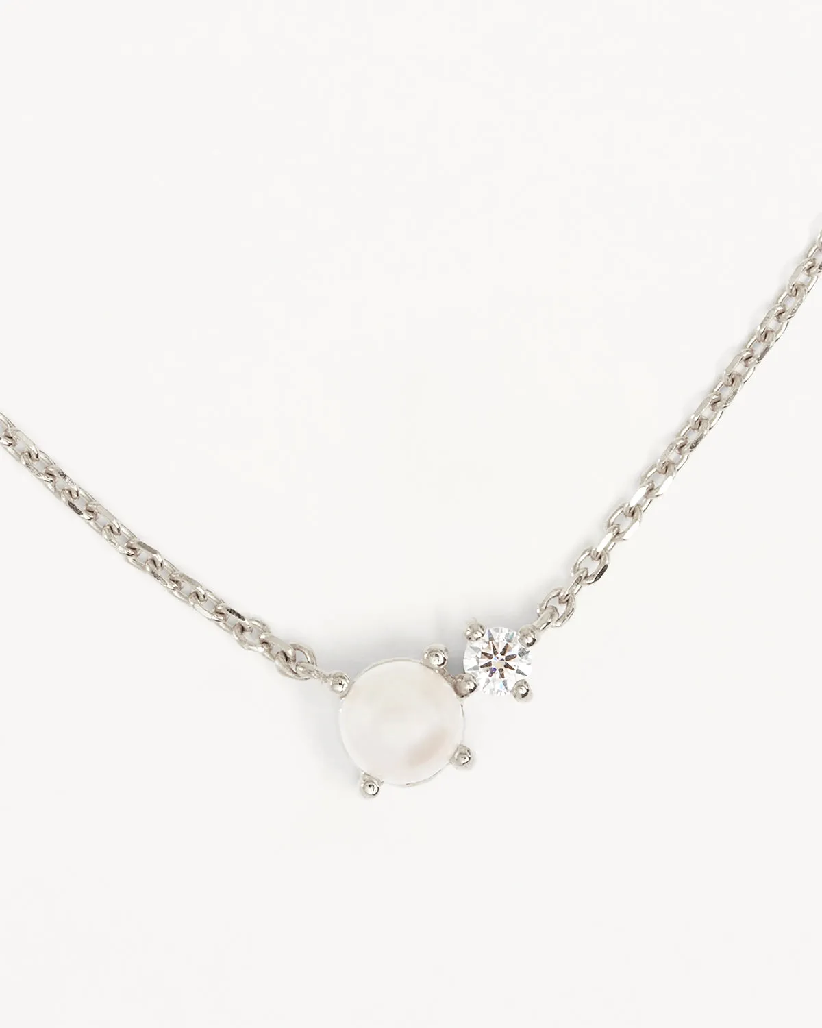 Sterling Silver Serenely Yours Pearl Necklace Bycharlotte
