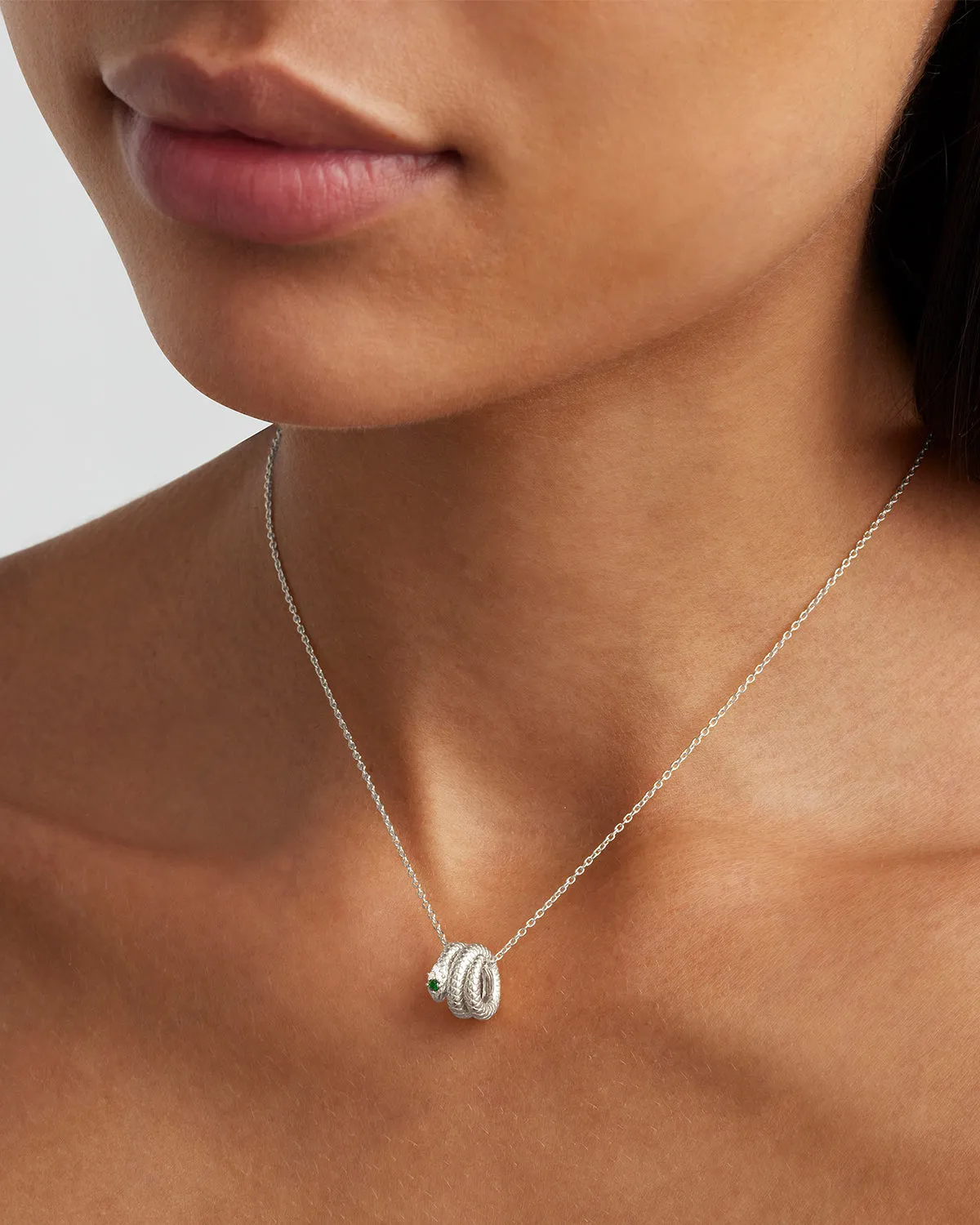 Sterling Silver Snake Petal Charm Bycharlotte
