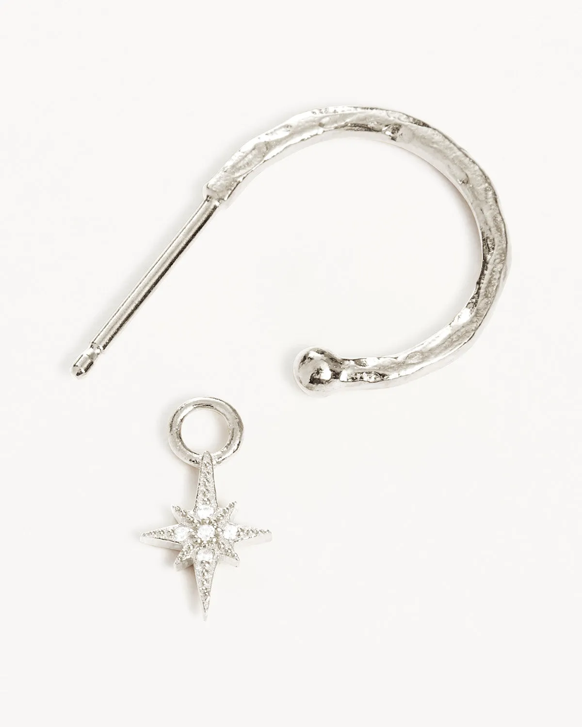 Sterling Silver Starlight Hoops Bycharlotte