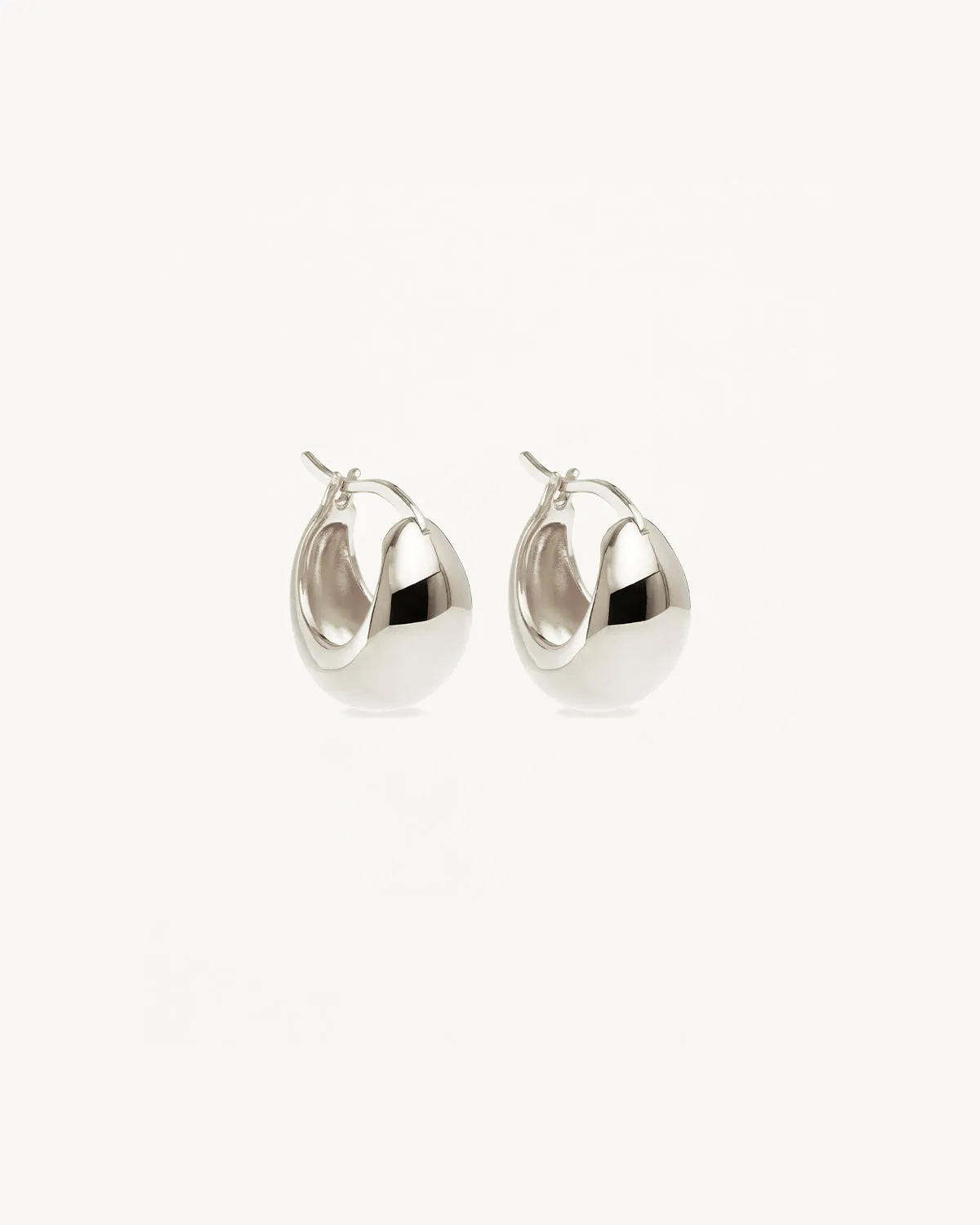 Sterling Silver Sunkissed Small Hoops Bycharlotte
