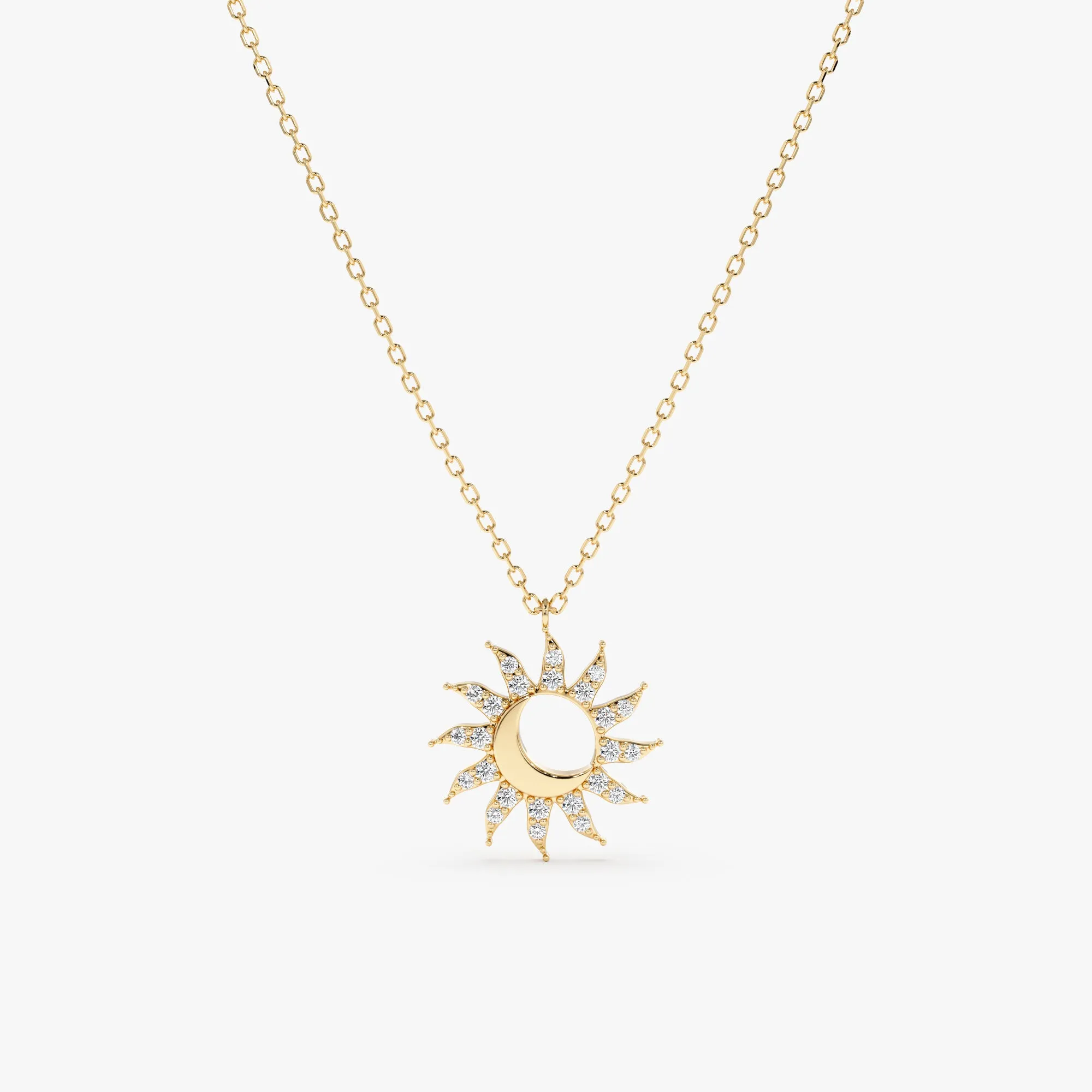 Sun & Moon Diamond Necklace, Gracie SARAHELISE