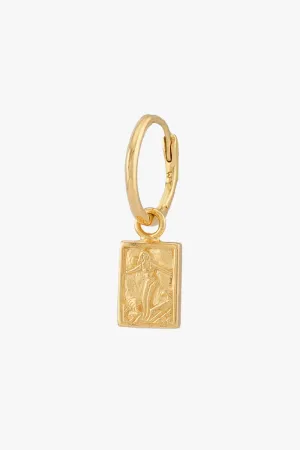 Surf Club Hoop Earring Gold Plated Wildthings Collectables