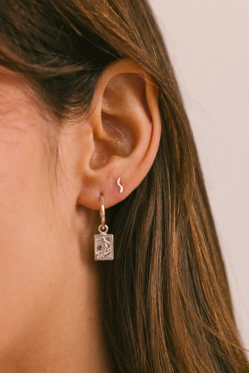 Surf Club Hoop Earring Silver Wildthings Collectables
