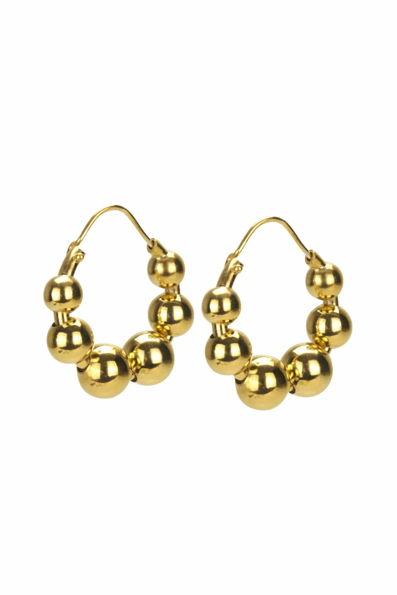 Talon Bead Hoop Earrings
