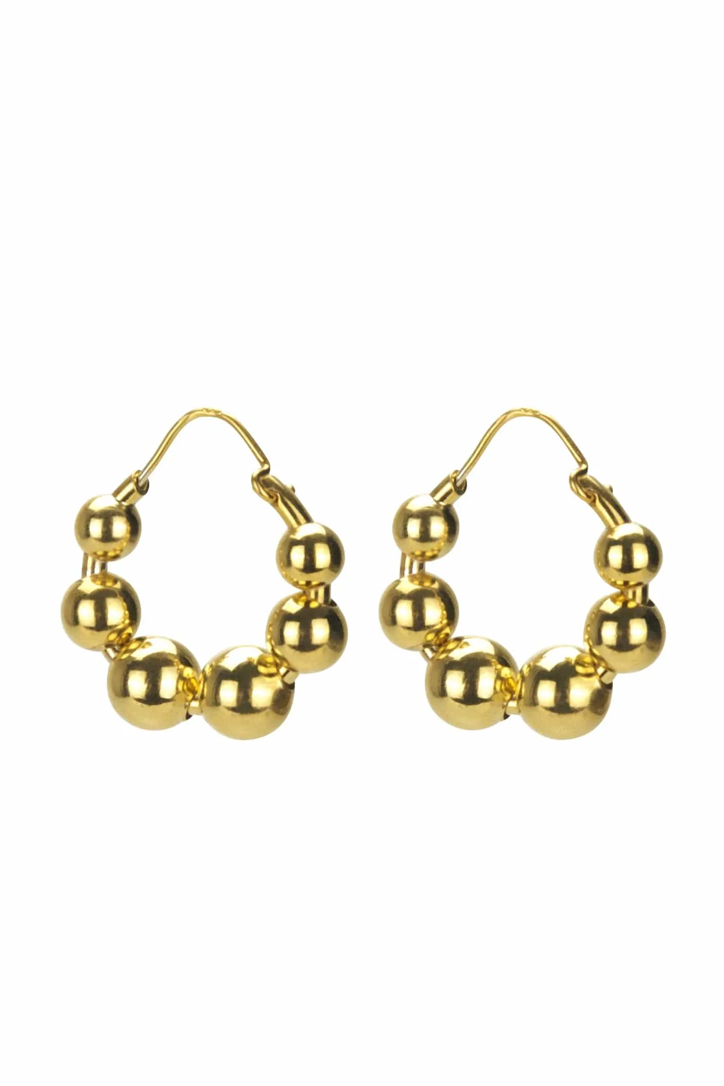 Talon Bead Hoop Earrings