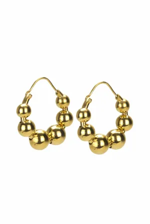 Talon Bead Hoop Earrings
