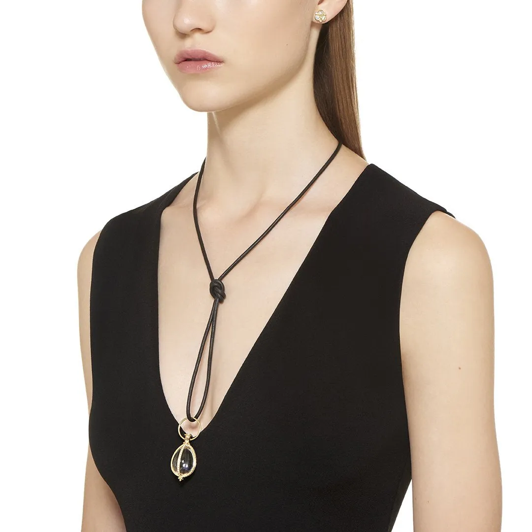 Temple St. Clair Black Leather Cord Croghans