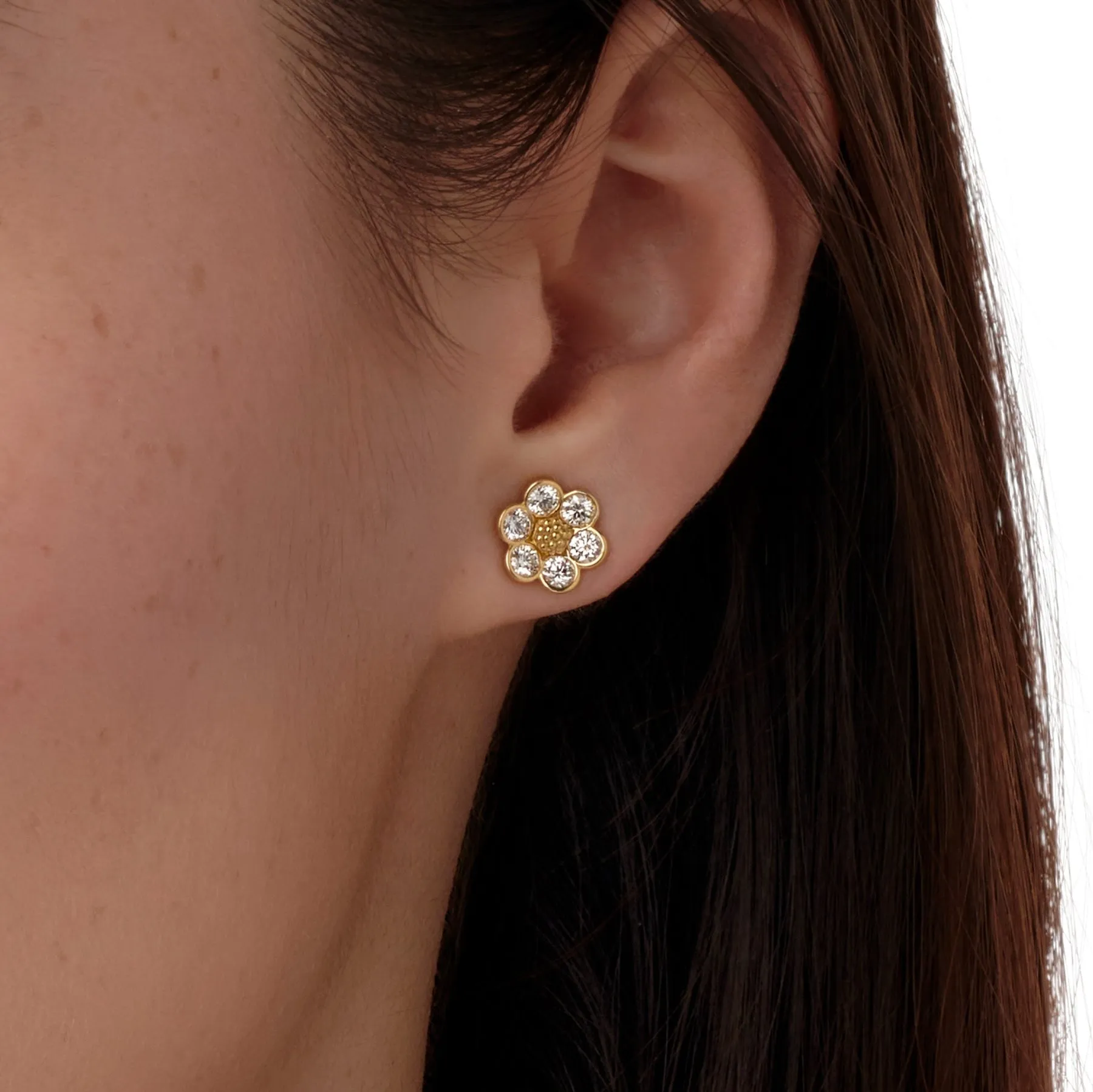Temple St. Clair Diamond Fiori Stud Earrings Croghans