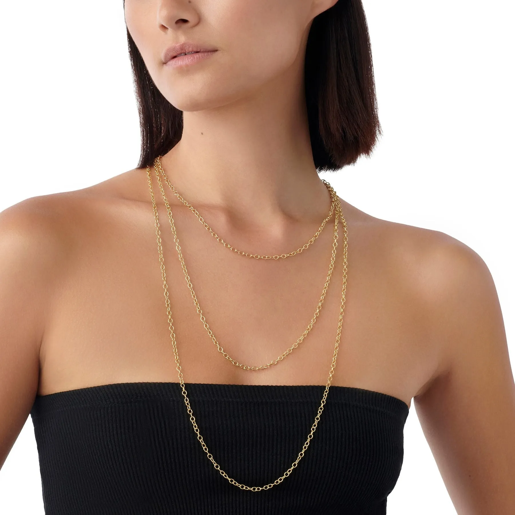 Temple St. Clair Extra Small Oval Chain Necklace Croghans