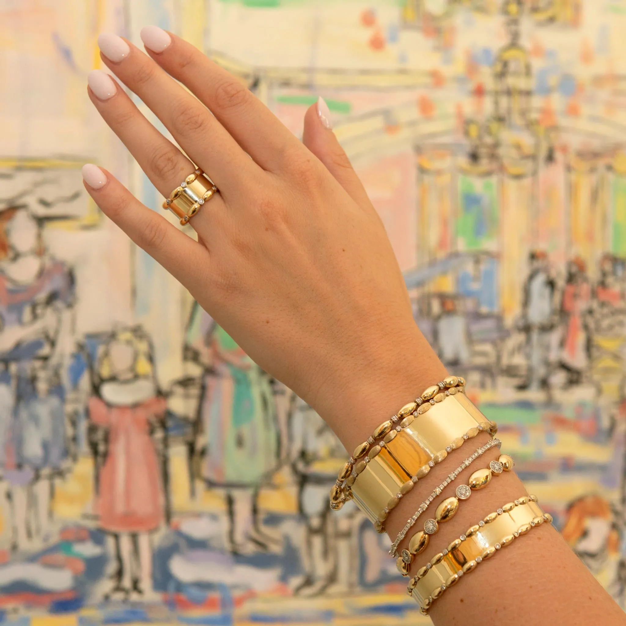 The Mary Pav Diamond Station Line Bracelet