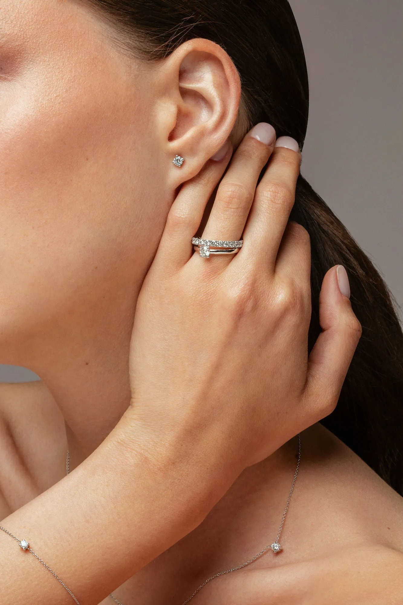 The Only One 0.50ct 18K White Gold Ring w. Lab-Grown Diamond