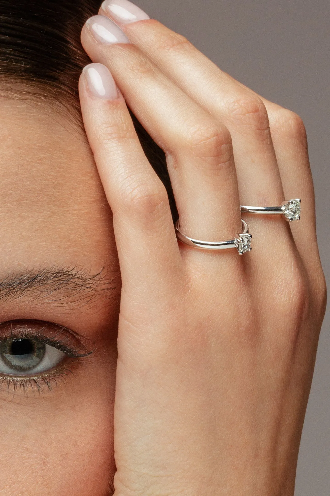 The Only One 0.50ct 18K White Gold Ring w. Lab-Grown Diamond