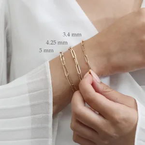 Thick Paperclip Chain Bracelet, Talia SARAHELISE
