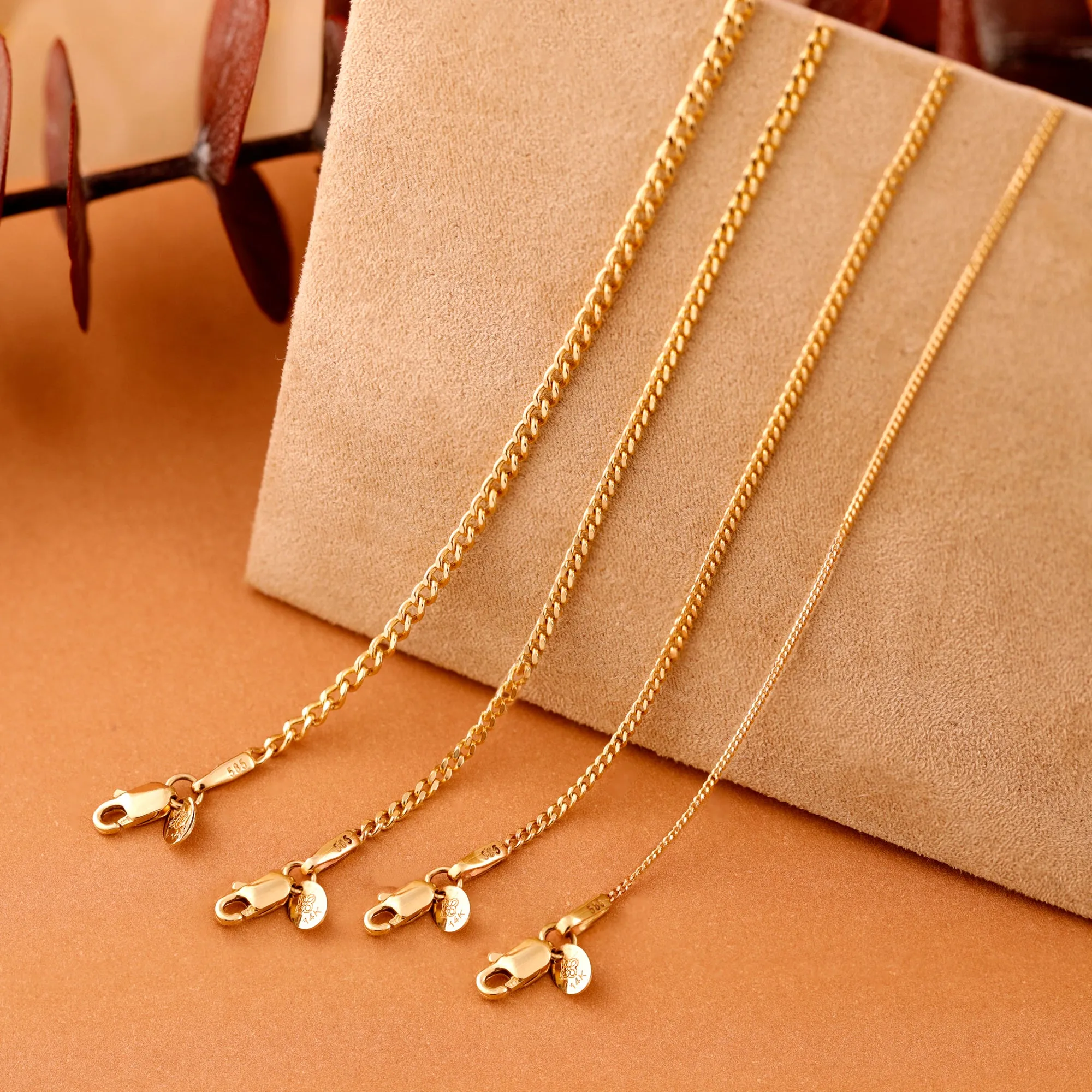 Thin Cuban Chain Bracelet, Leah SARAHELISE