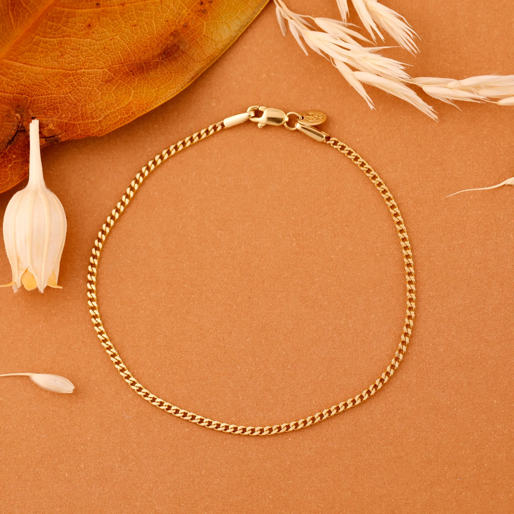 Thin Cuban Chain Bracelet, Leah SARAHELISE