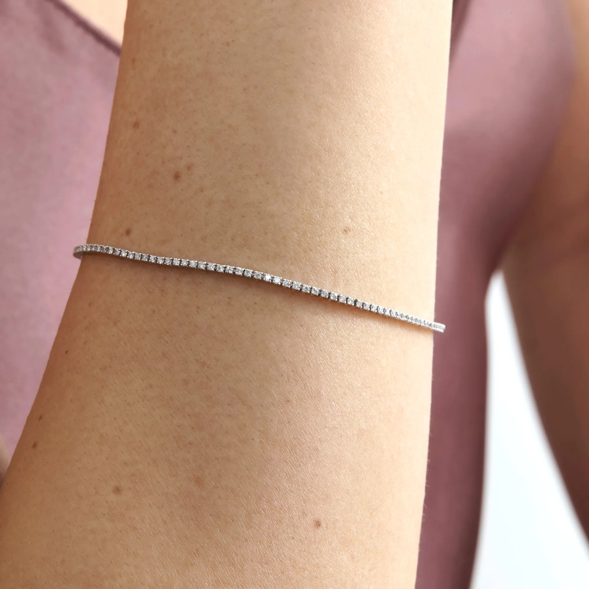 Thin Diamond Tennis Bracelet, Janet SARAHELISE