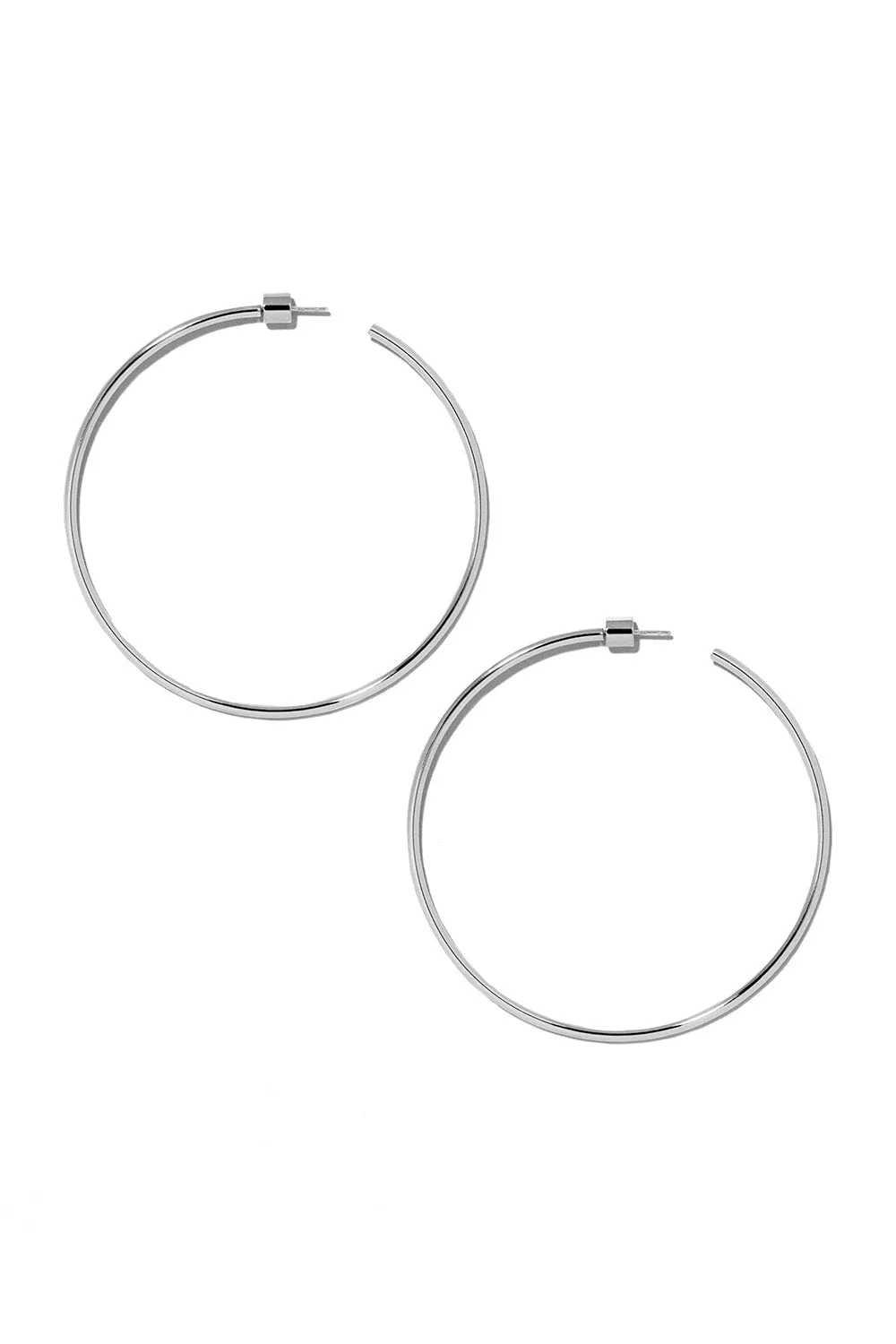 Thread Hoop Earrings - 2.5in