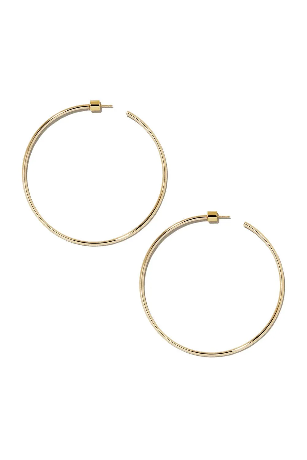 Thread Hoop Earrings - 2.5in