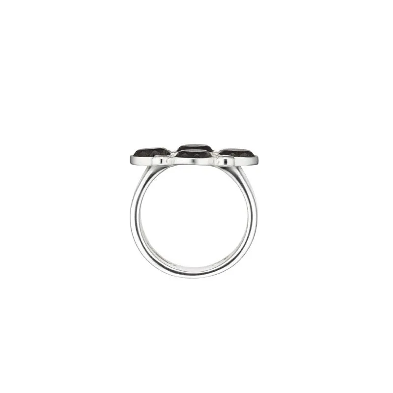 To The Forest Silver Ring w. Diamonds