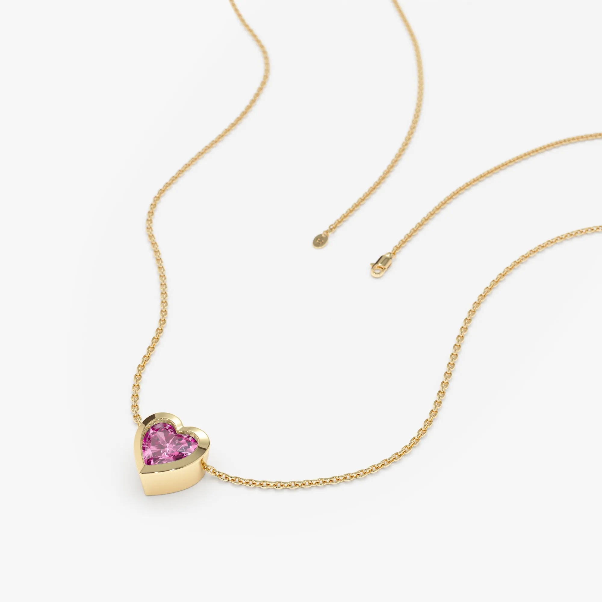Tourmaline Heart Necklace, Ashly SARAHELISE