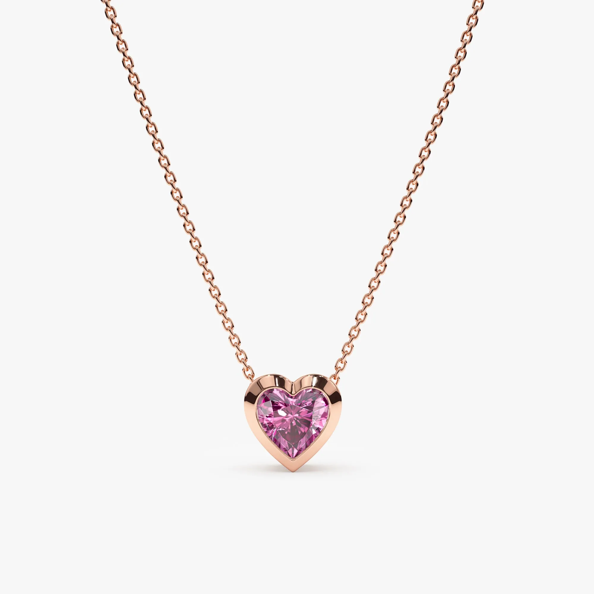 Tourmaline Heart Necklace, Ashly SARAHELISE