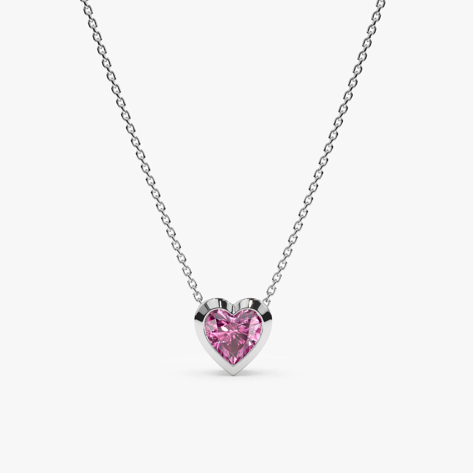 Tourmaline Heart Necklace, Ashly SARAHELISE