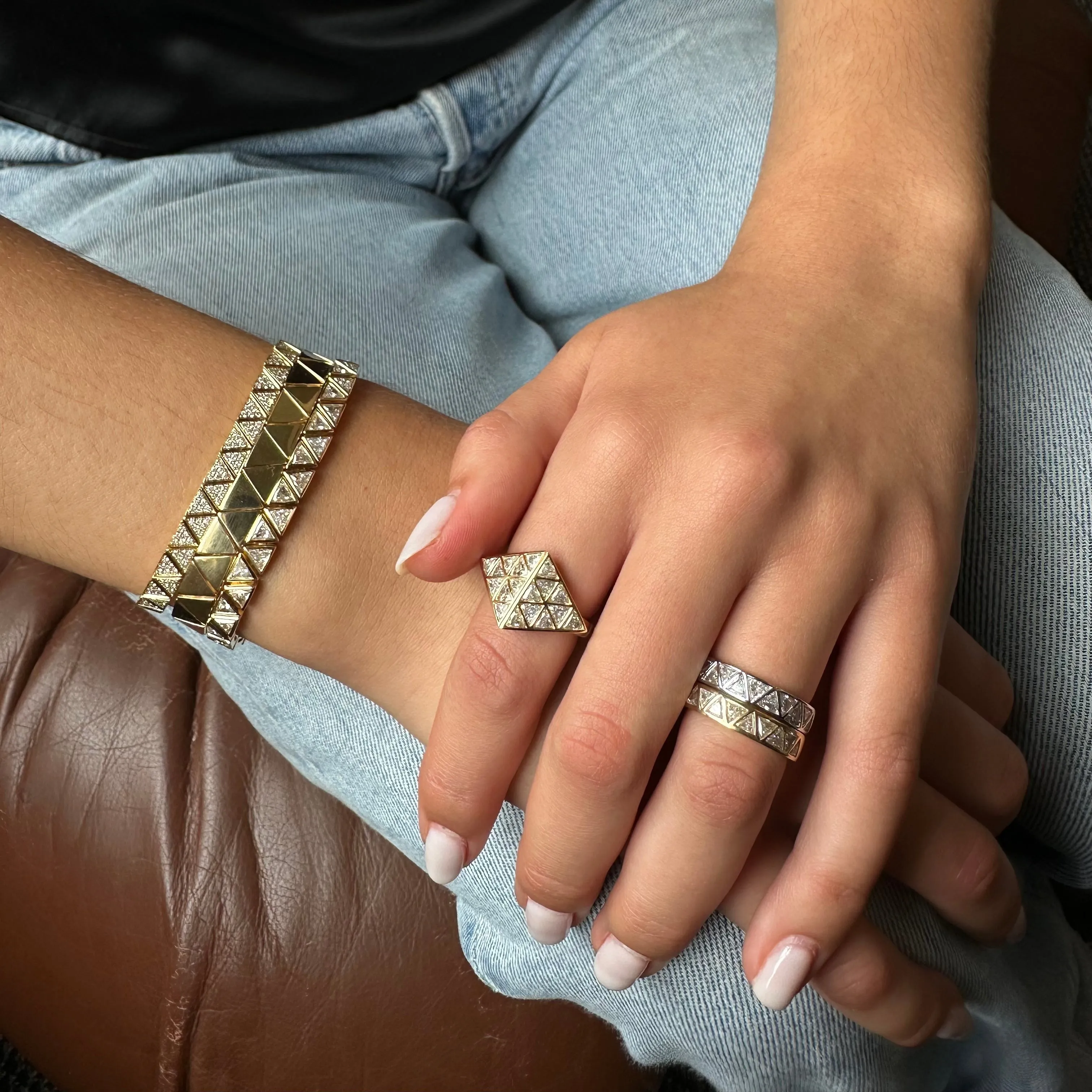 TRILLION DIAMOND RING Anita Ko