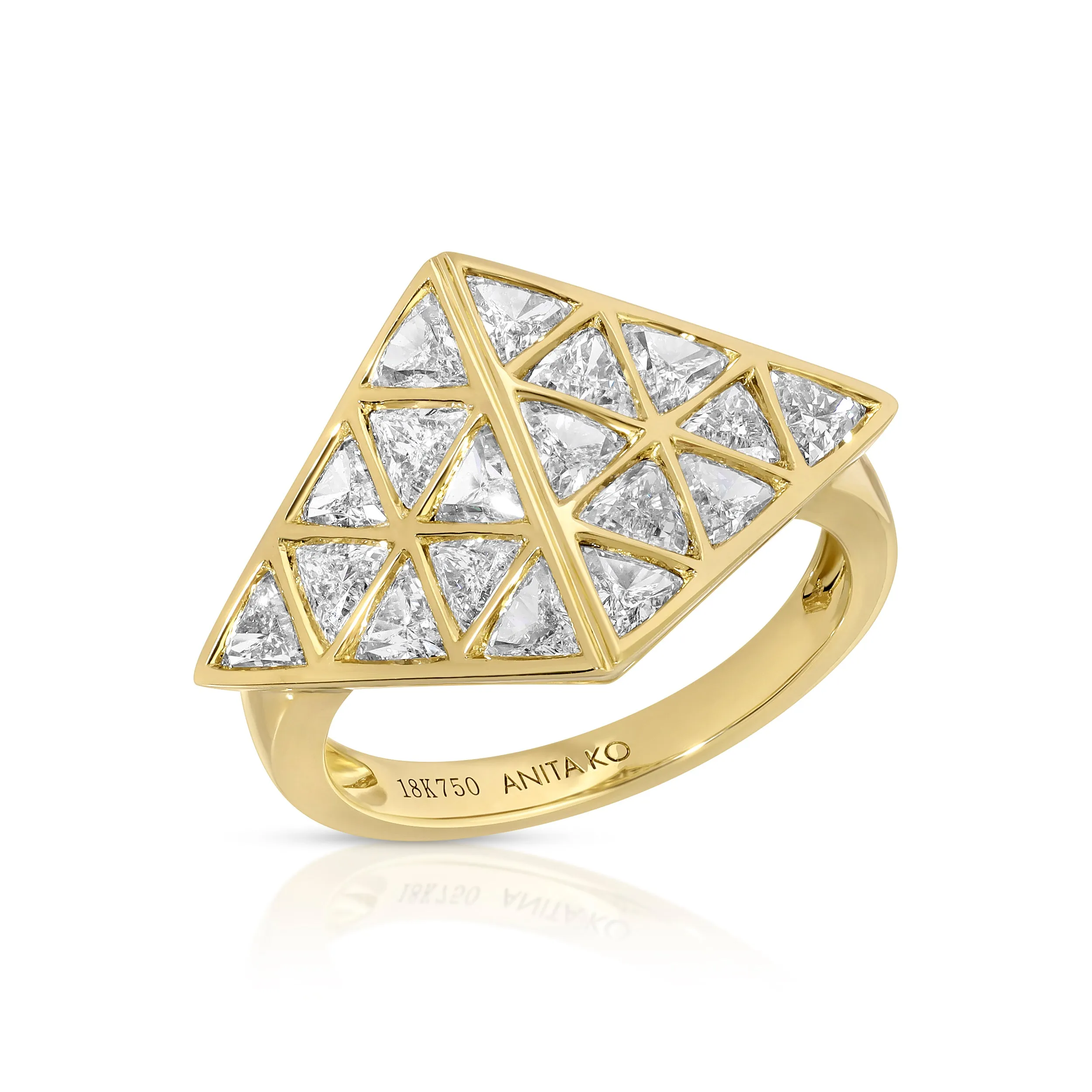 TRILLION DIAMOND RING Anita Ko