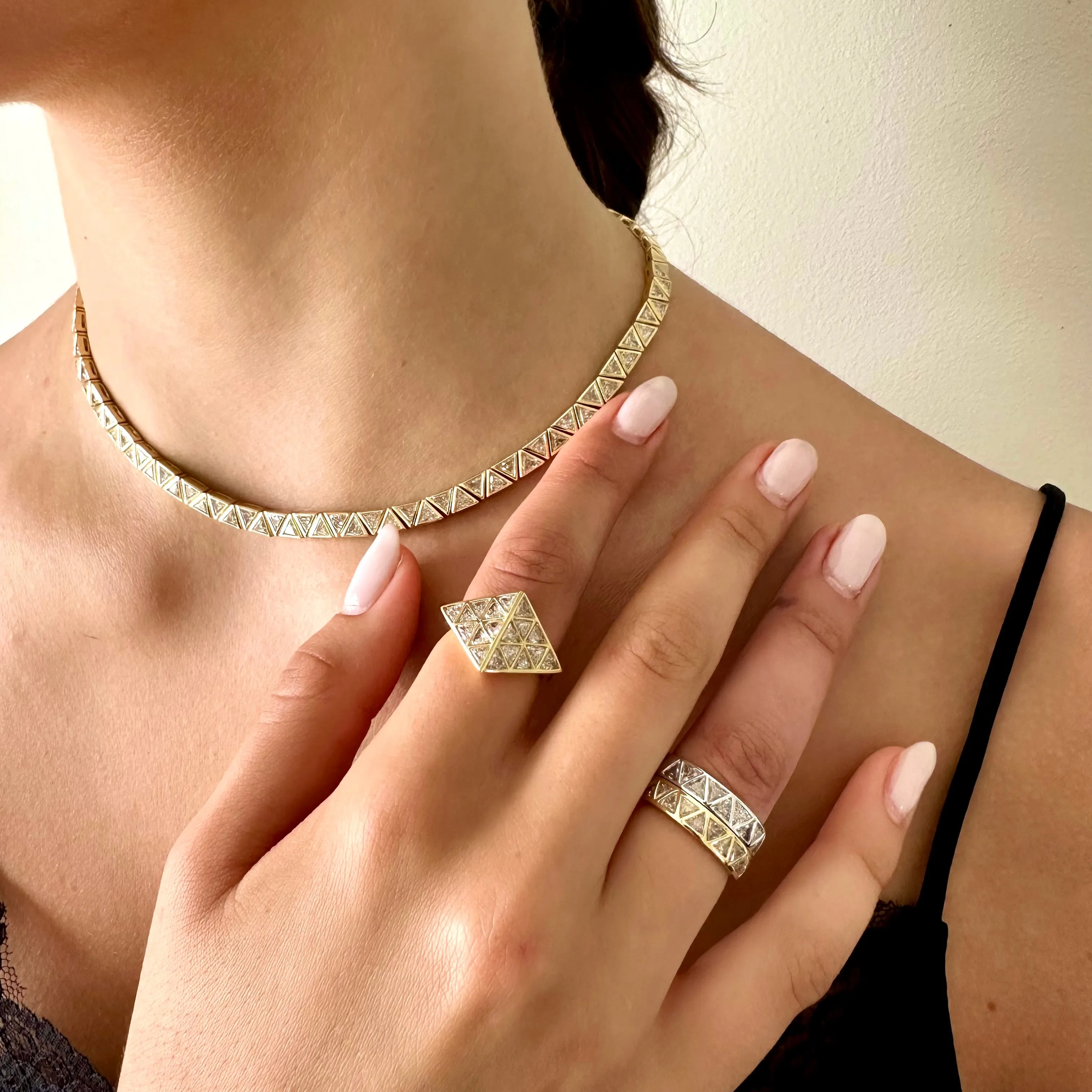 TRILLION DIAMOND RING Anita Ko